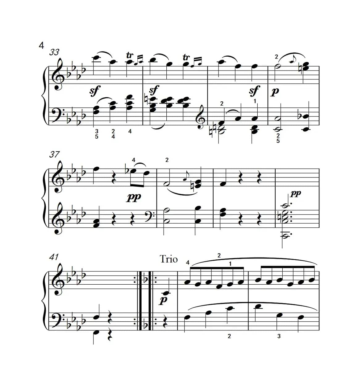 奏鸣曲 Opus 2 Nr.1 第三乐章（贝多芬奏鸣曲集 1）