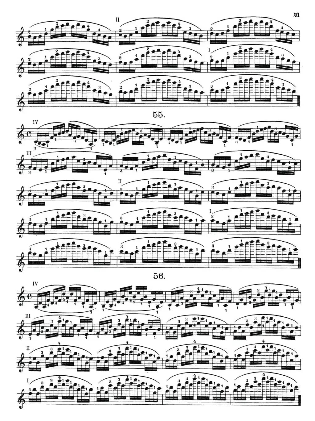 小提琴换把练习·作品第八号（第七节）