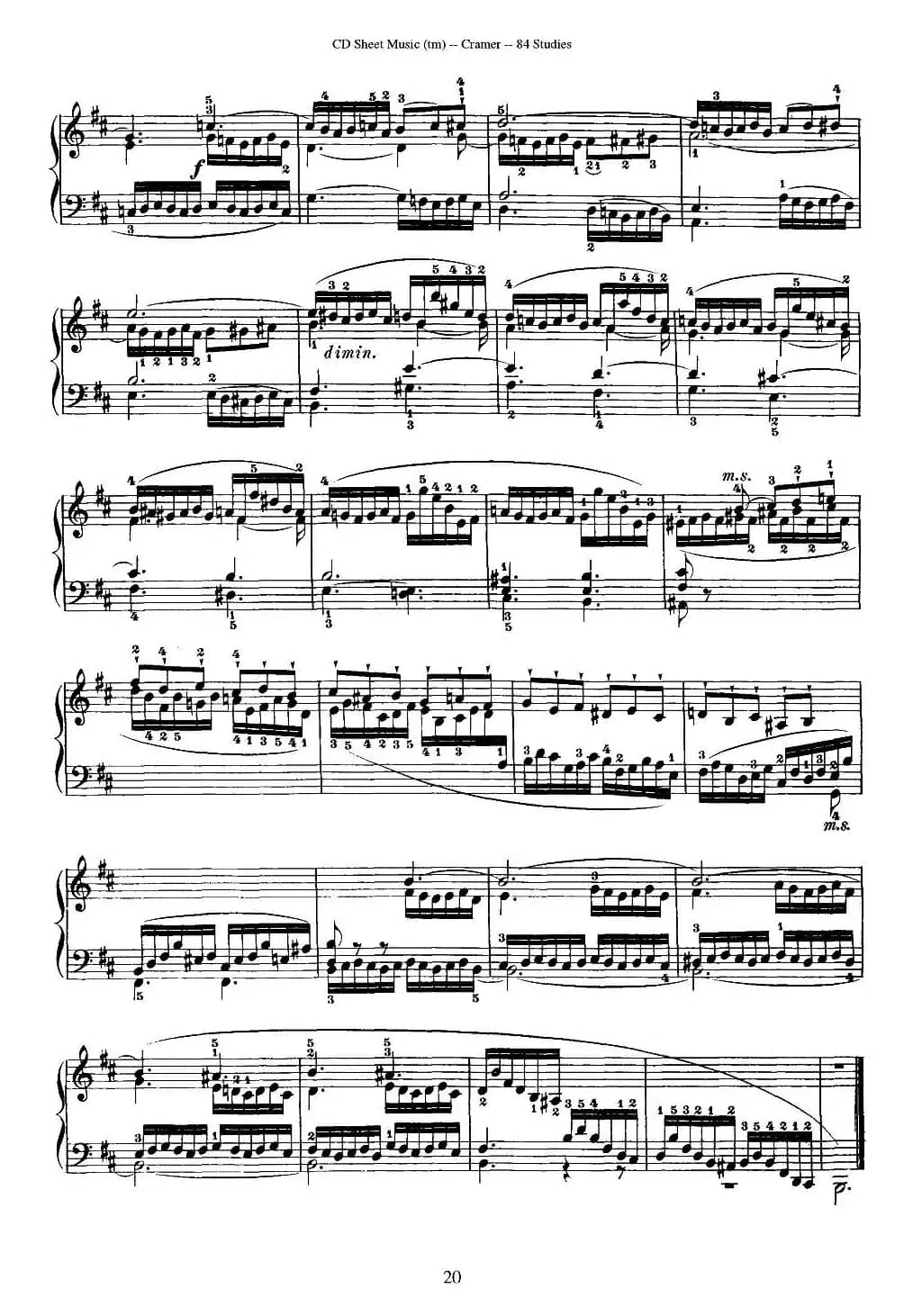 Cramer - 84 exercices（6—10）（克拉莫84首钢琴练习曲）