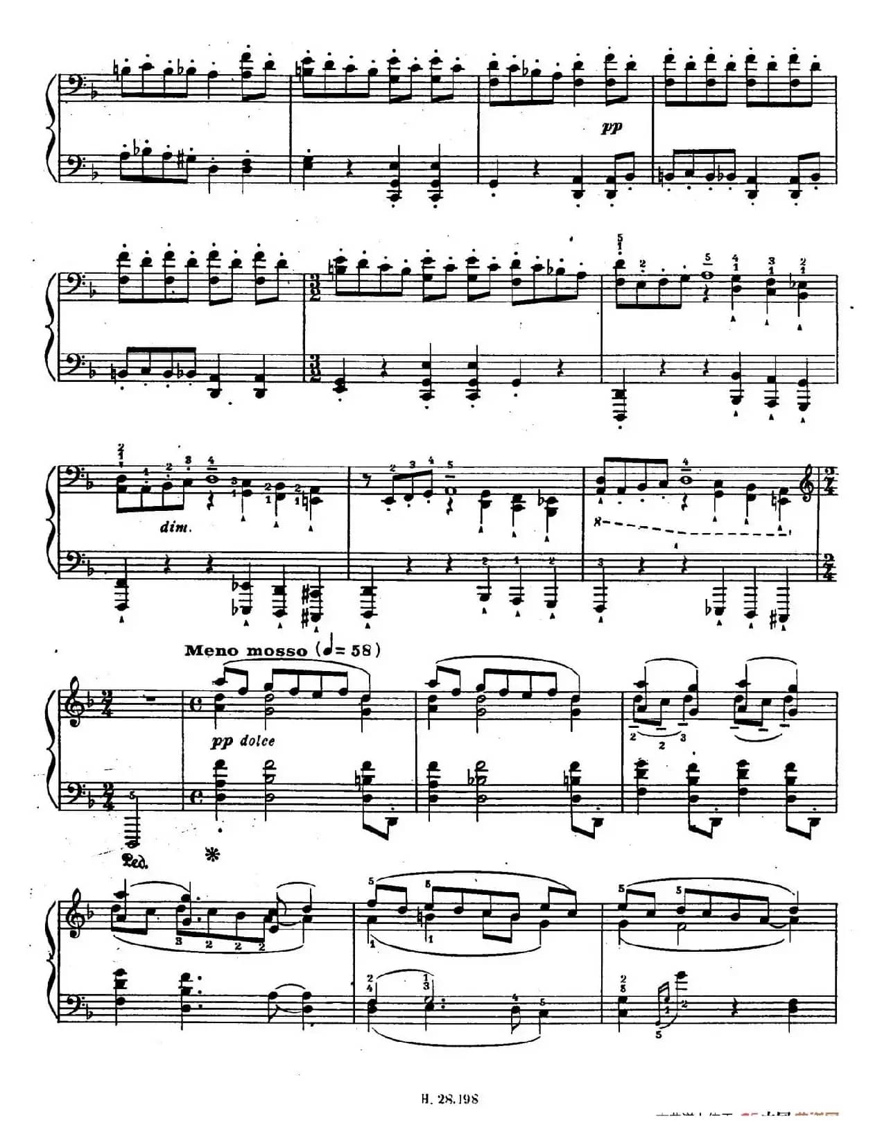 Ten Bagatelles Op.5(10首小品·2. d小调)