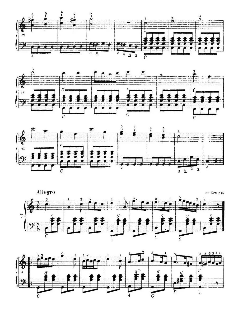 《车尔尼手风琴练习曲集》第Ⅰ册 （第1—9首）