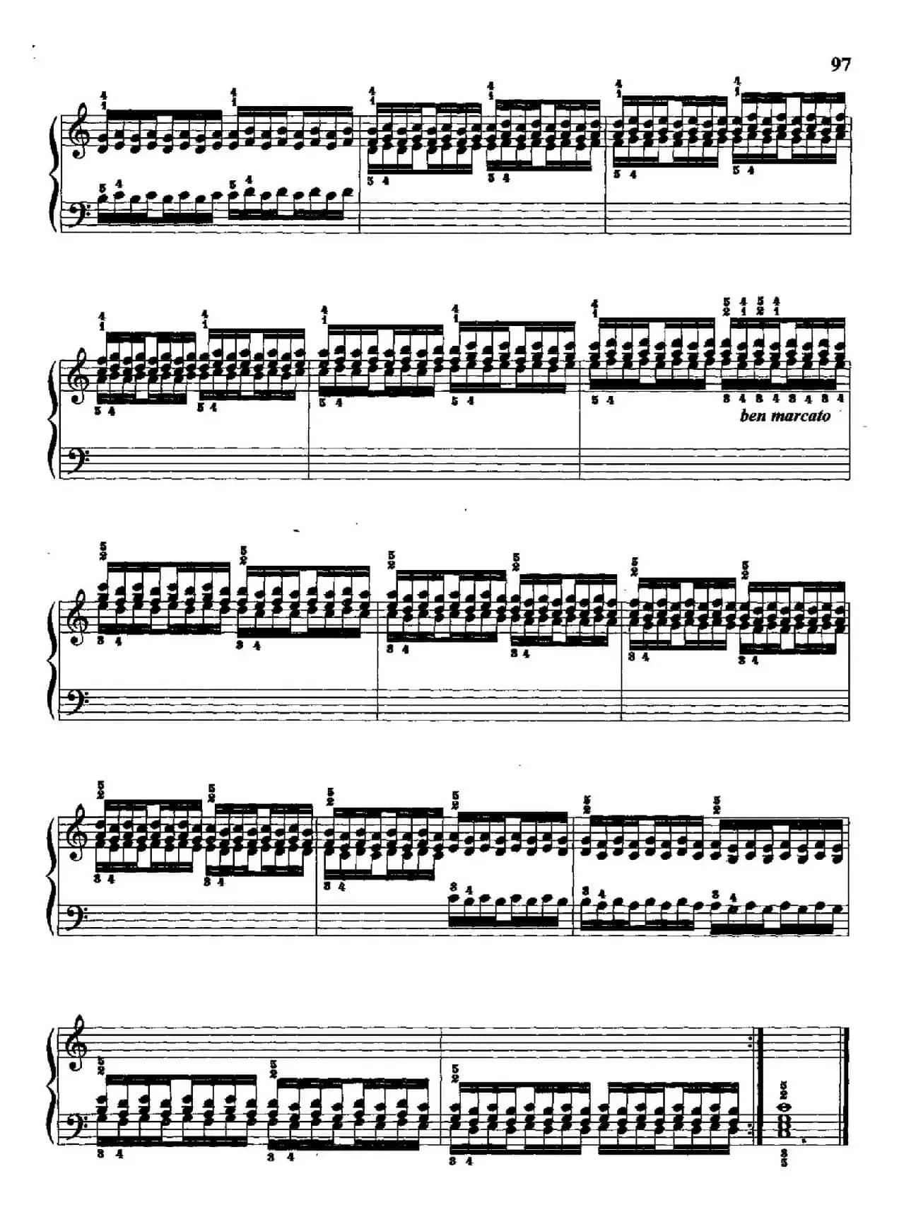 哈农钢琴练指法（第三部分·55—57）