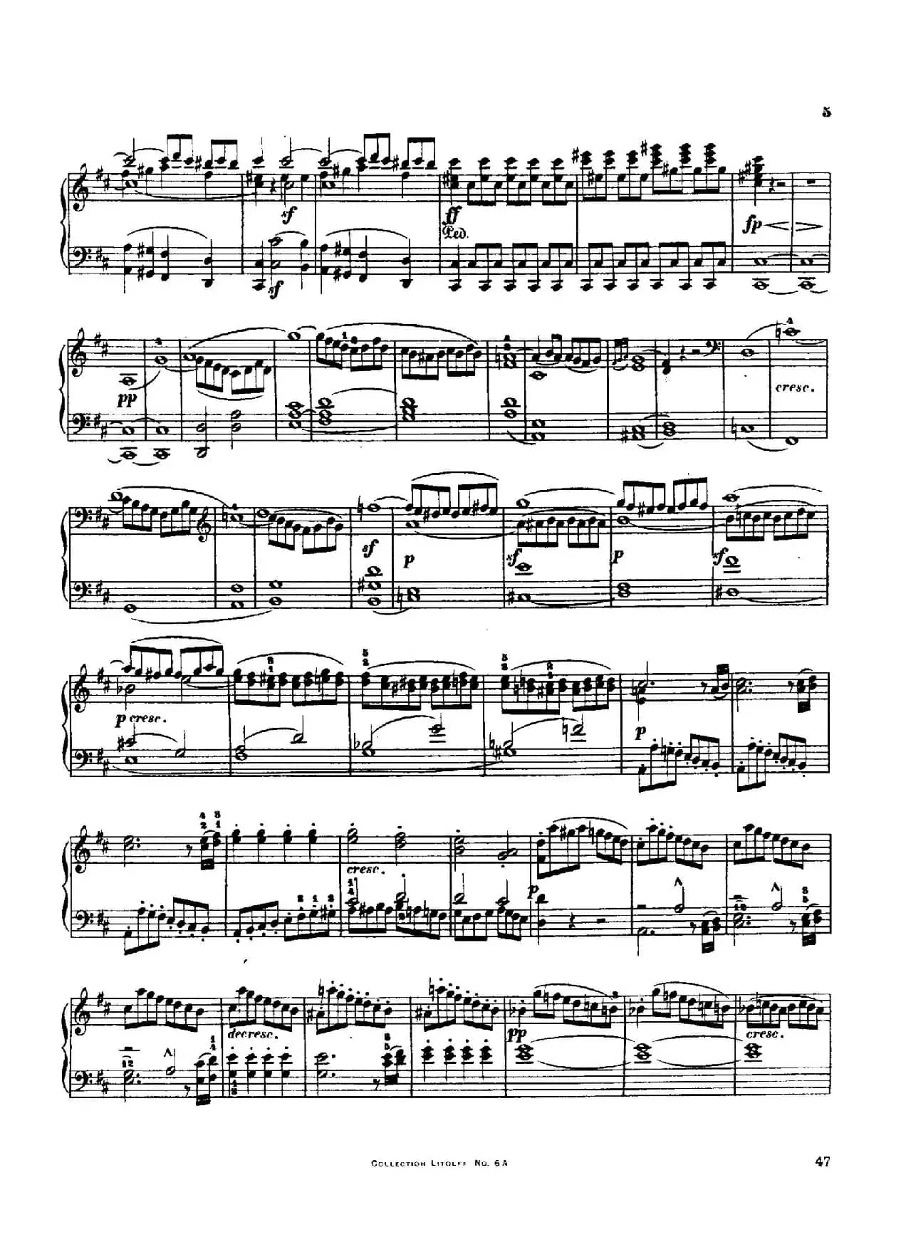 String Quartet No.3 in D Major Op.18-3（D大调第三弦乐四重奏·钢琴独奏版）