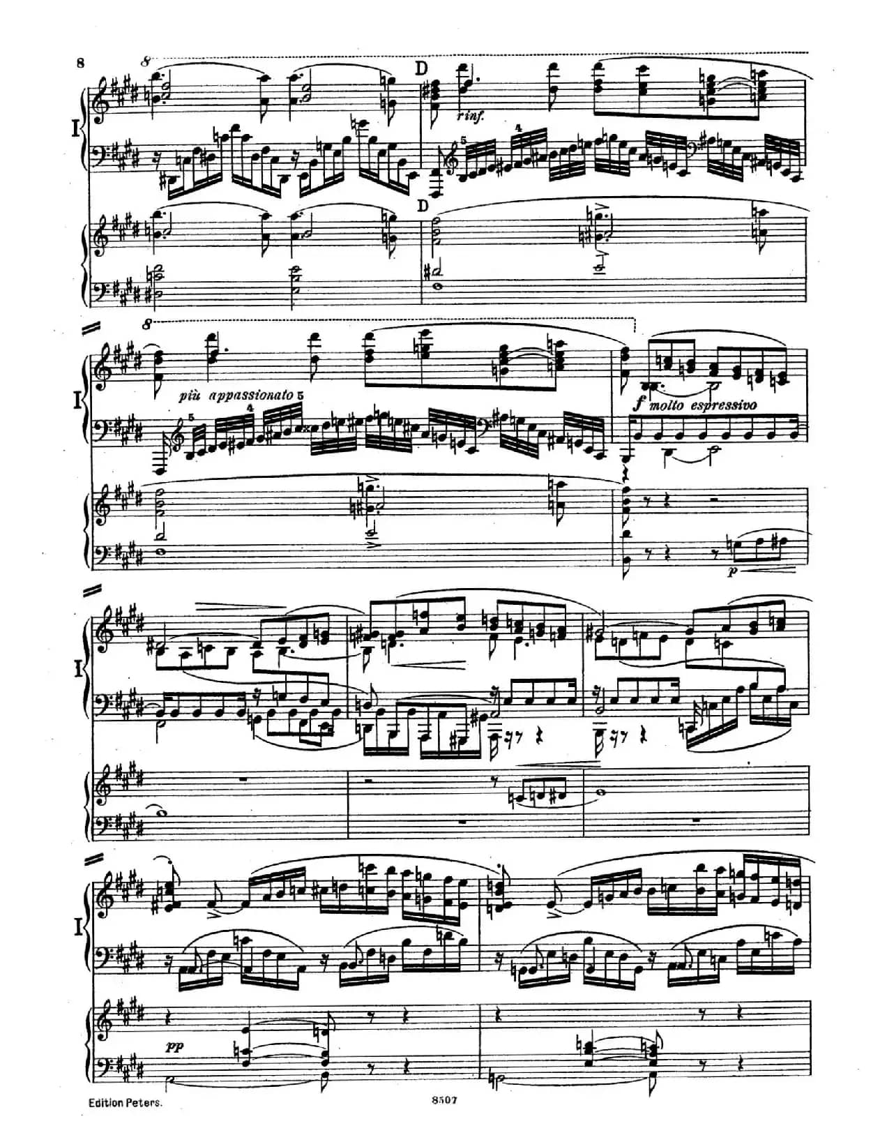Piano Concerto in E Major Op.59(E大调钢琴协奏曲·双钢琴·第一乐章)