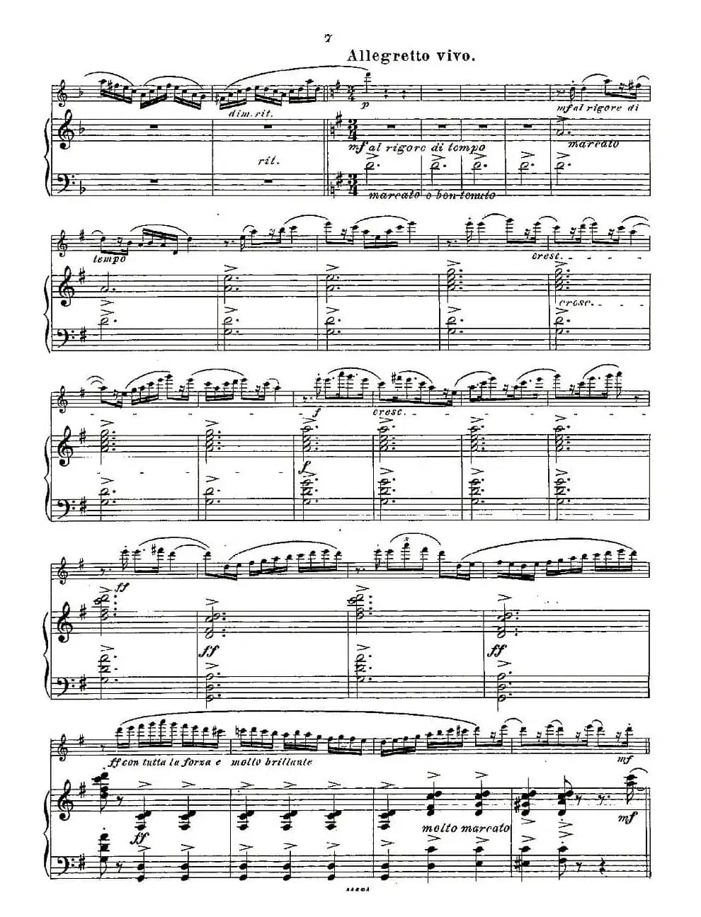 Fantaisies nationales. Op. 59, 4. （长笛+钢琴伴奏）