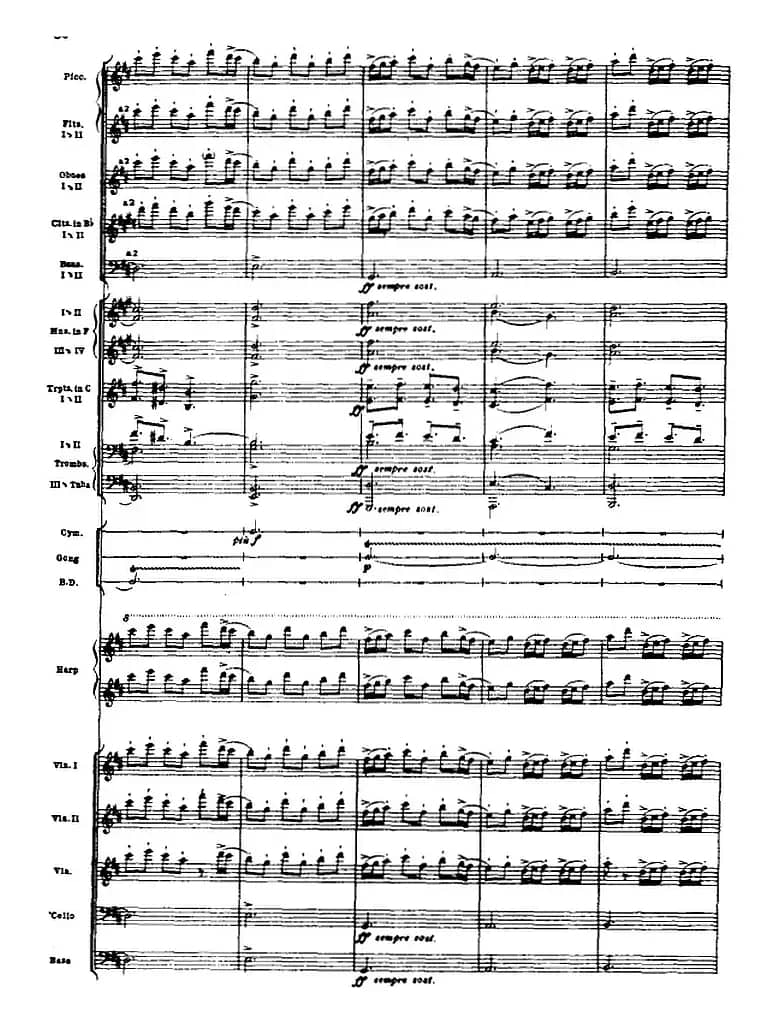 浦塞尔主题变奏与赋格曲（P31-P65）（管弦乐队总谱）