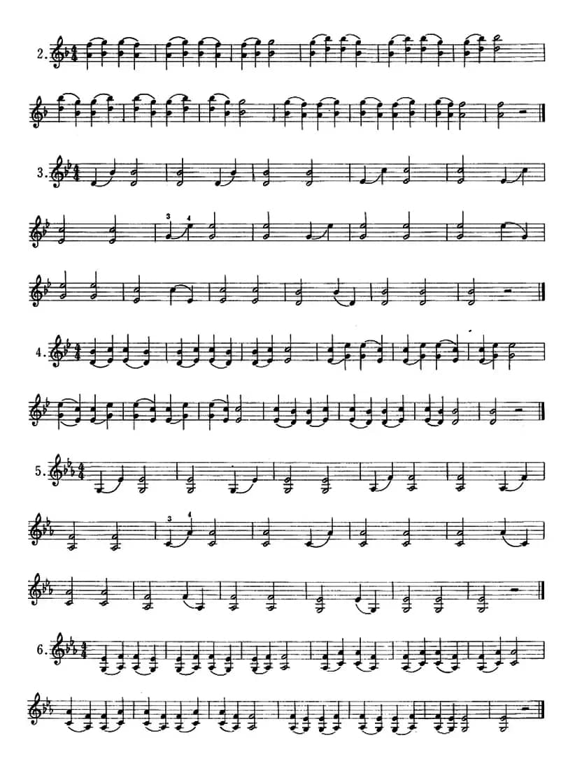 小提琴双弦六度初步练习