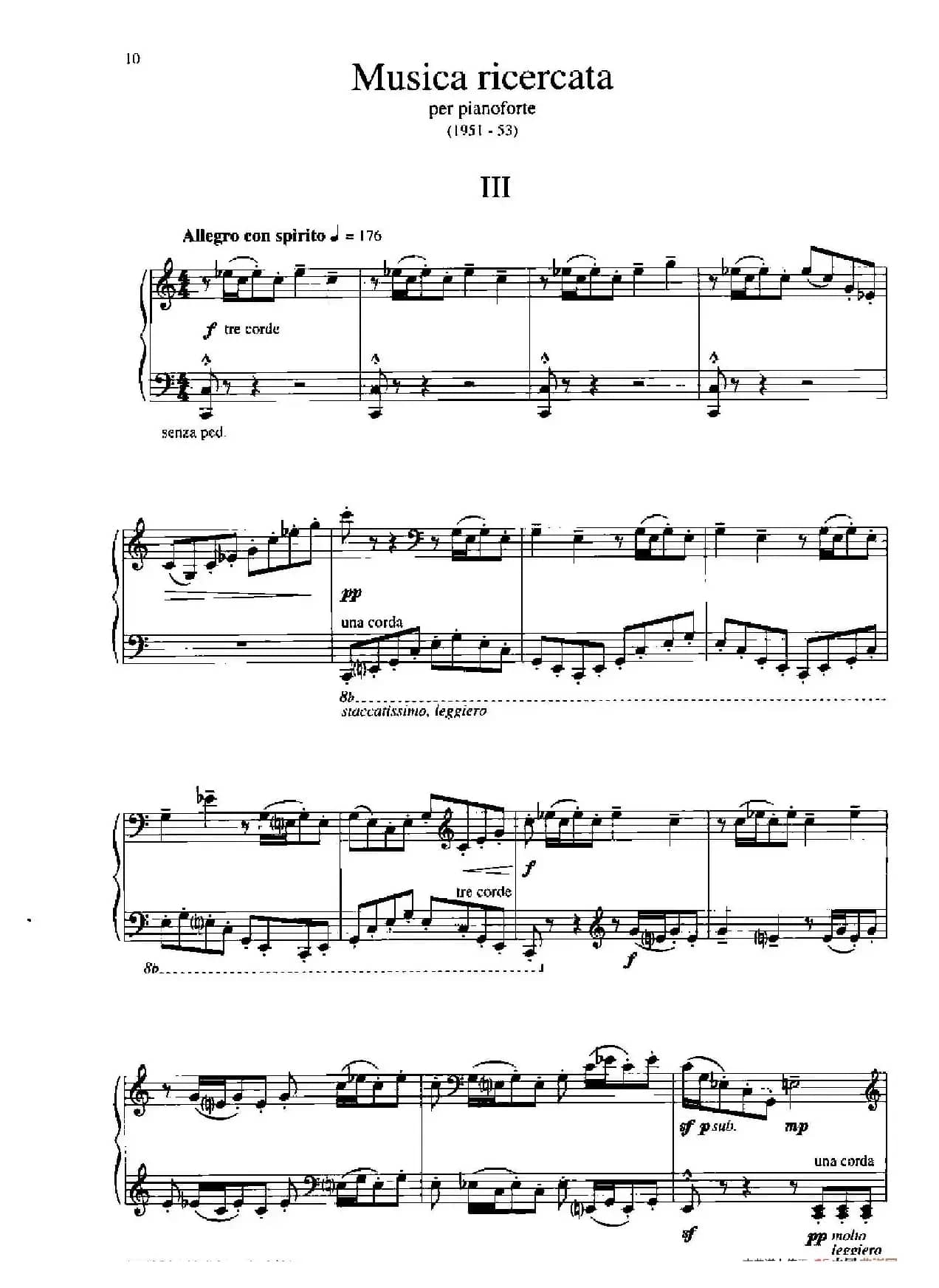 Musica Ricercata（音乐习作·3）