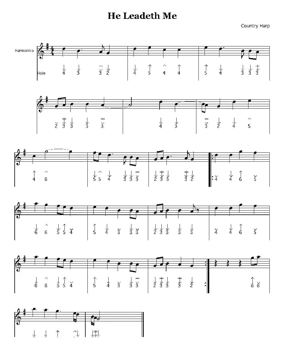 He Leadeth Me（布鲁斯）