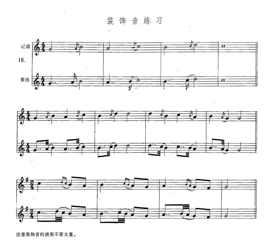 萨克斯练习曲合集（3—18）装饰音练习