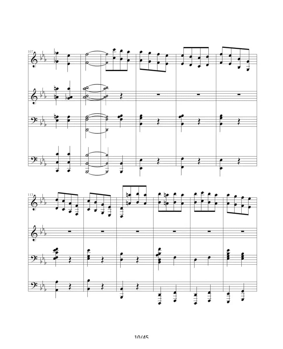 命运交响曲（四手联弹）