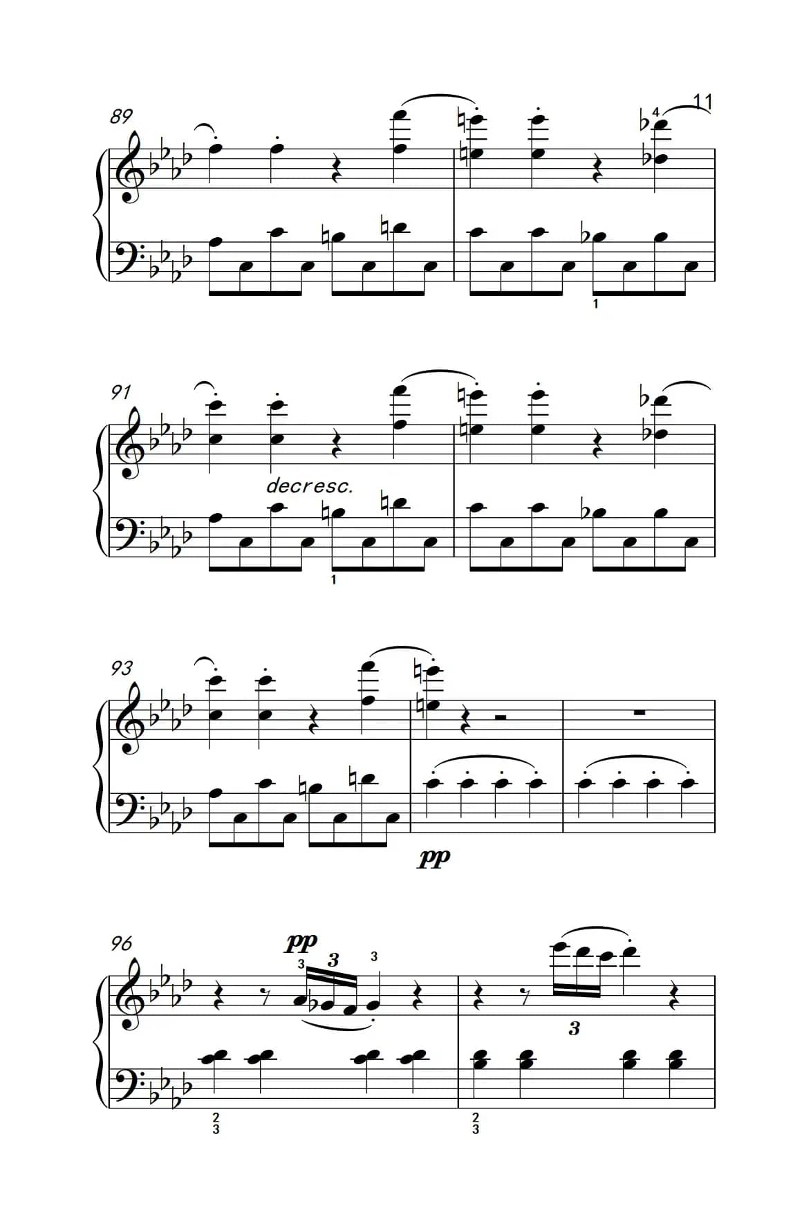 奏鸣曲 Opus 2 Nr.1 第一乐章（贝多芬奏鸣曲集 1）
