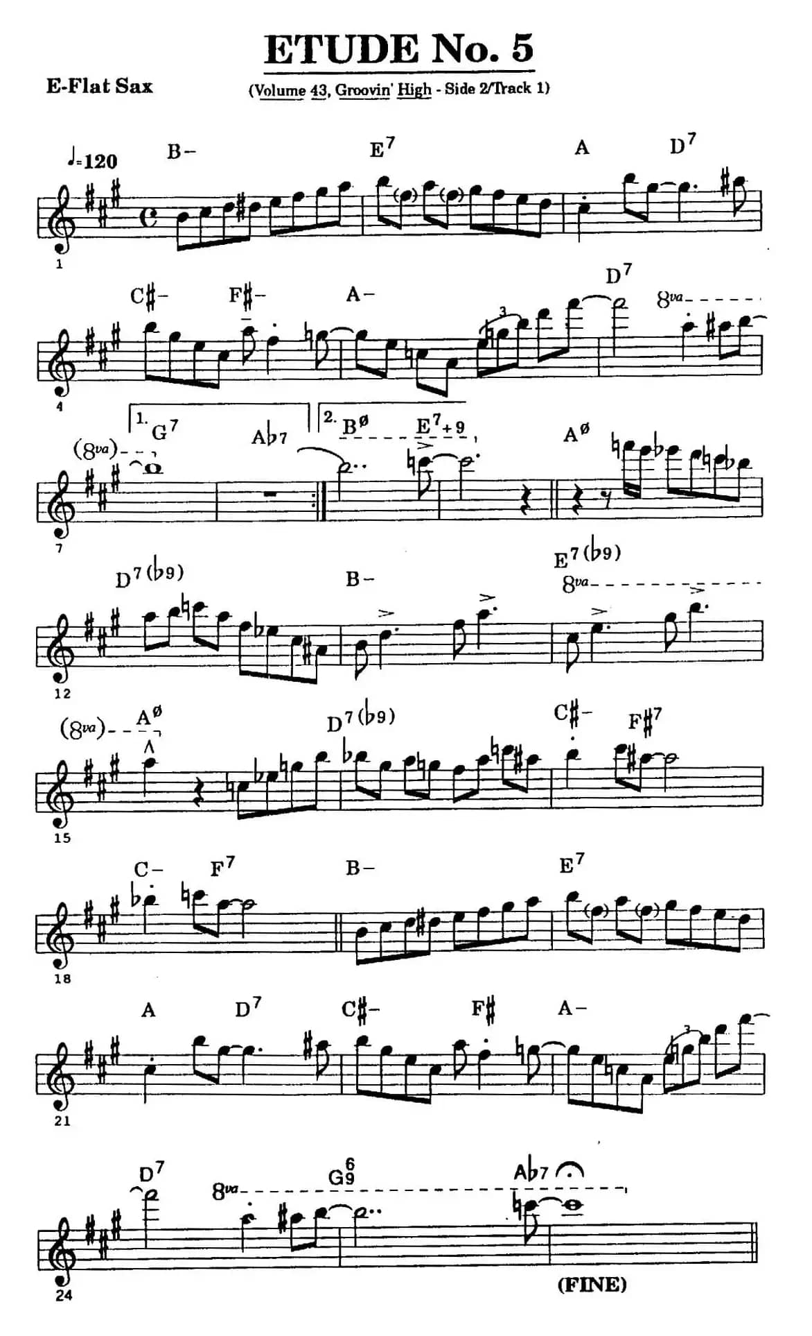 爵士乐超吹练习曲（五）