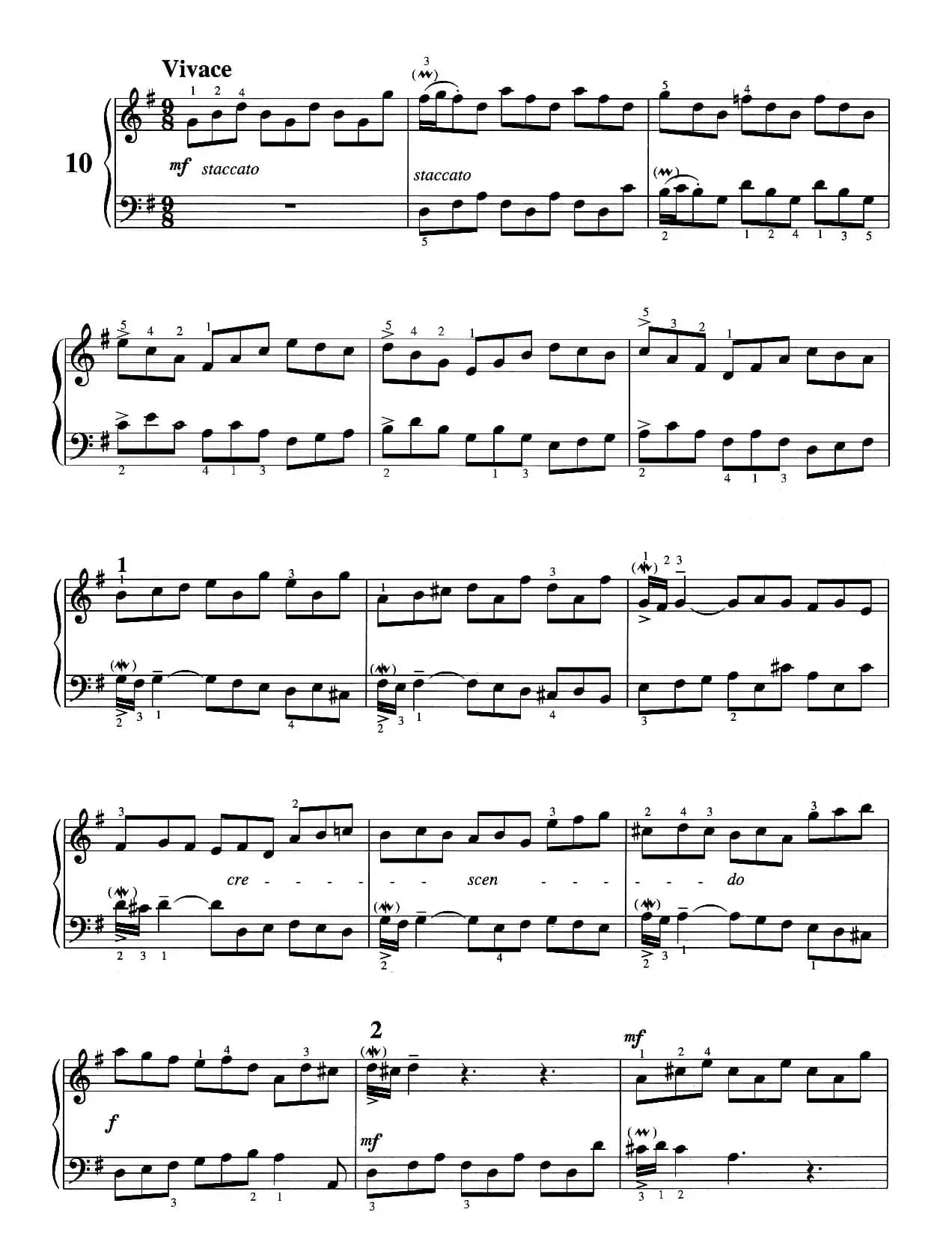 二部创意曲 No.10（人音2000.10首版）