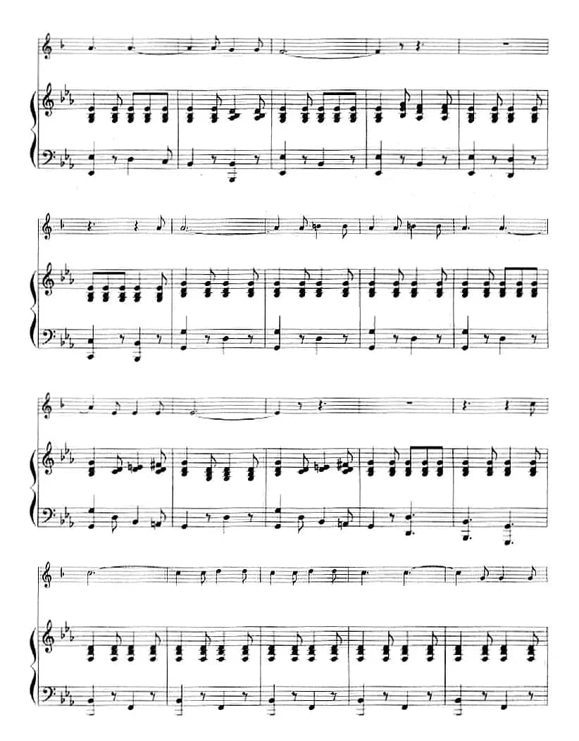 变奏曲（意大利民歌主题、小号+钢琴伴奏）