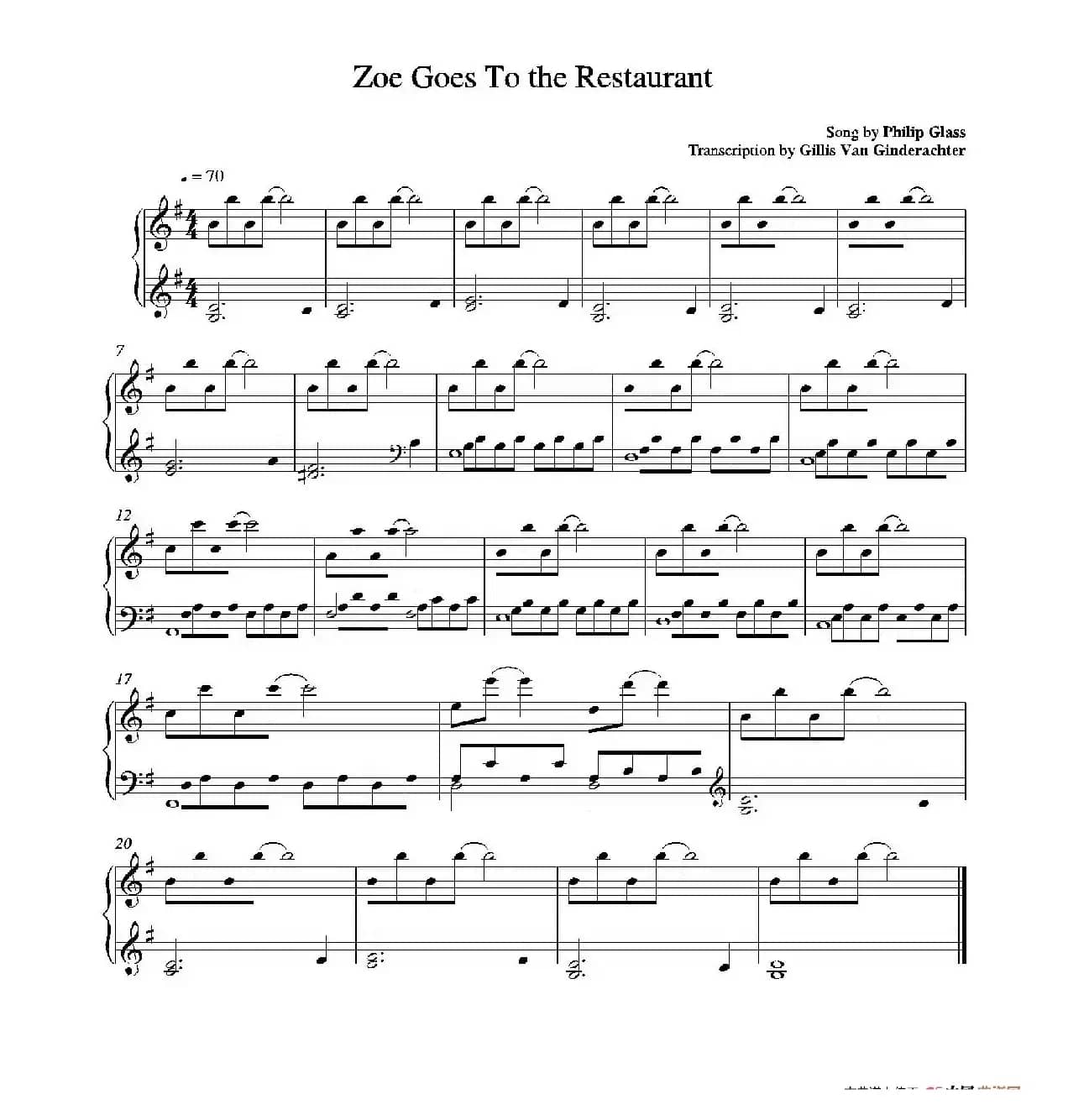 佐伊来到餐厅（选自电影《美味情缘》配乐）