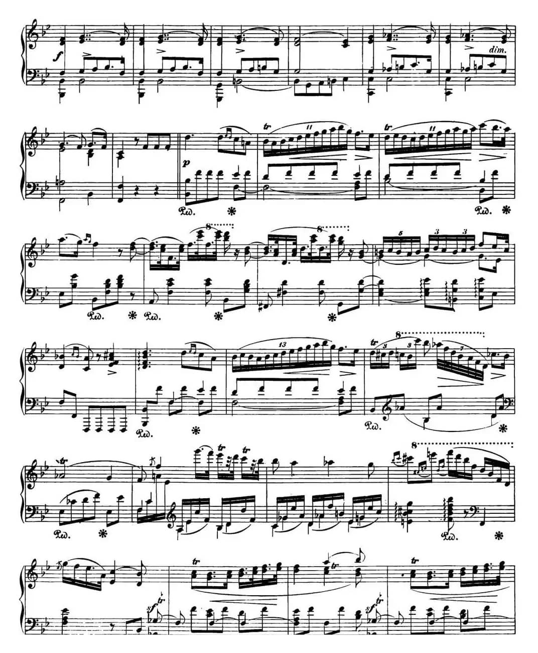 肖邦 波兰舞曲 Op.posth.71 No.2 降B大调