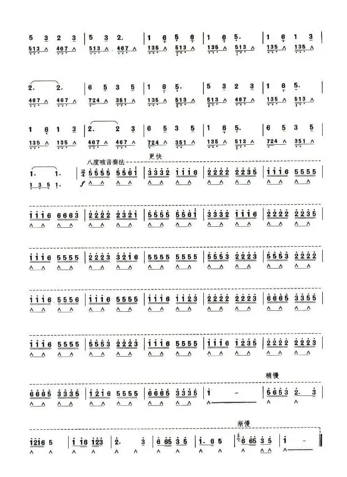 考级十级曲目：南泥湾变奏曲