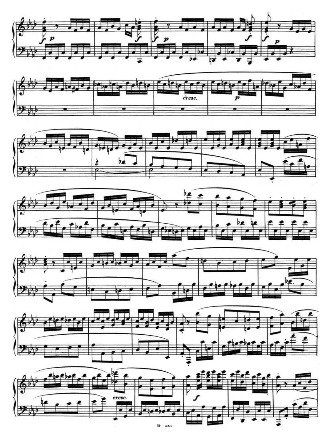 贝多芬钢琴奏鸣曲12 葬礼进行曲 降A大调 Op.26 A-flat major