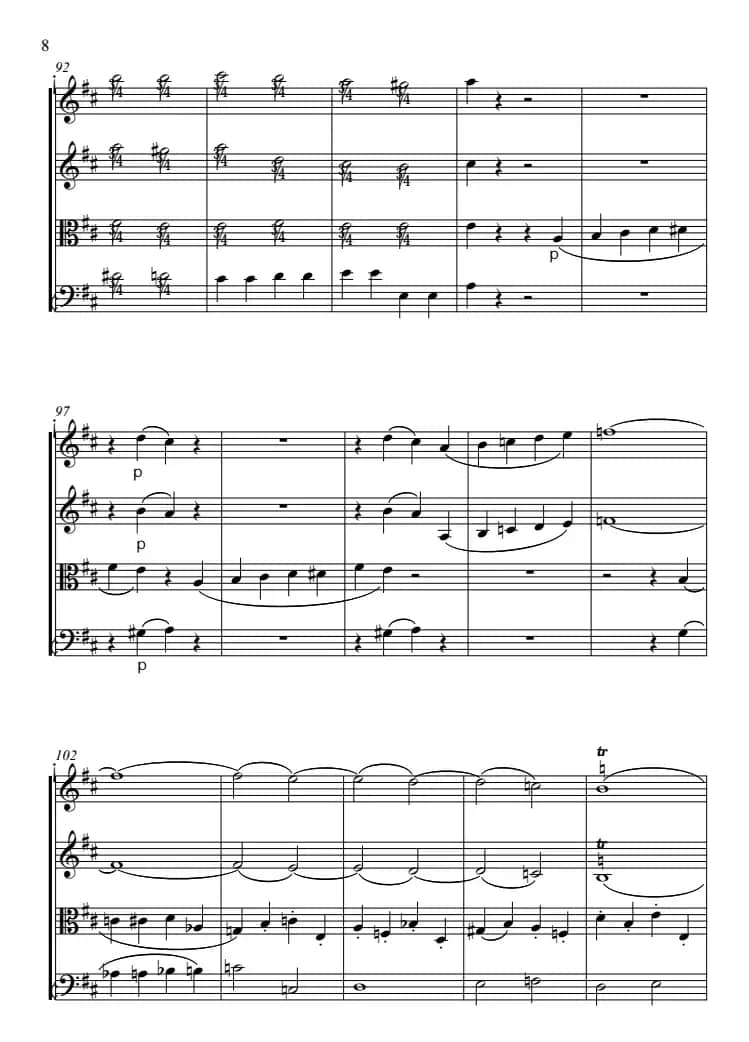 费加罗的婚礼（弦乐四重奏）