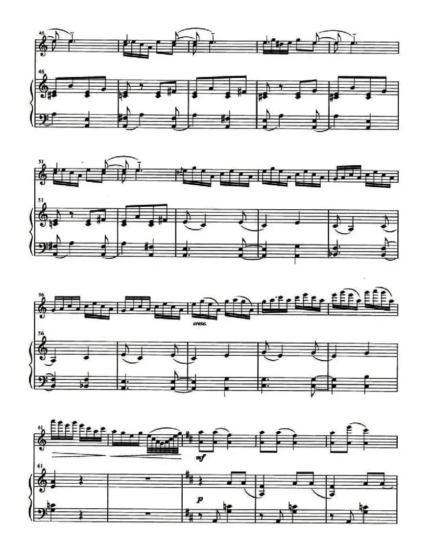 春天舞曲（小提琴+钢琴伴奏）