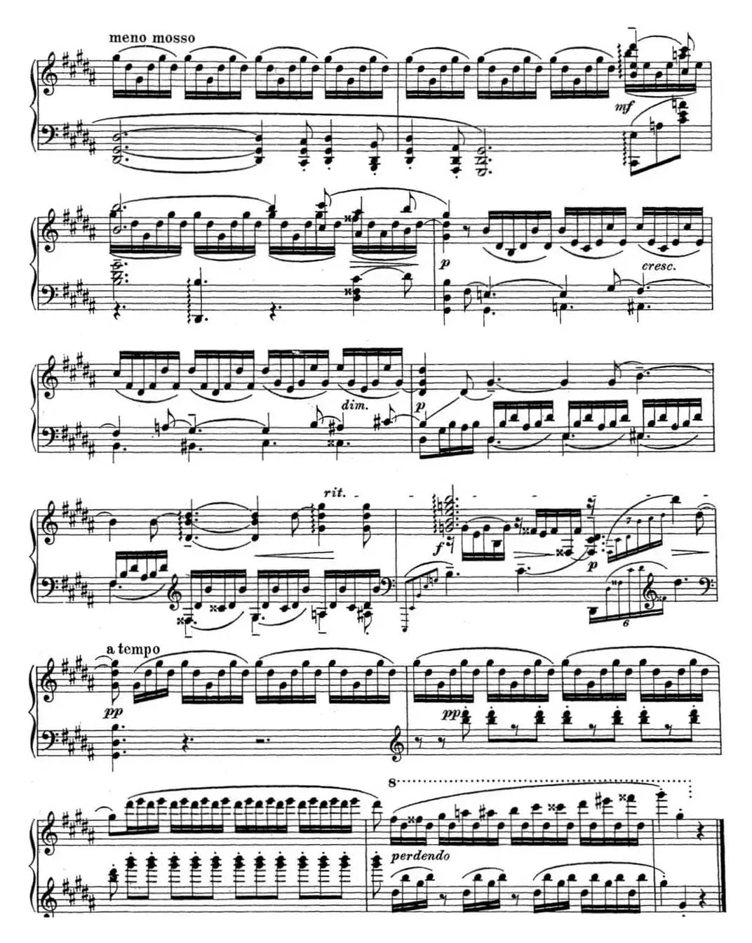 拉赫玛尼诺夫 钢琴前奏曲23 升G小调 Op.32 No.12