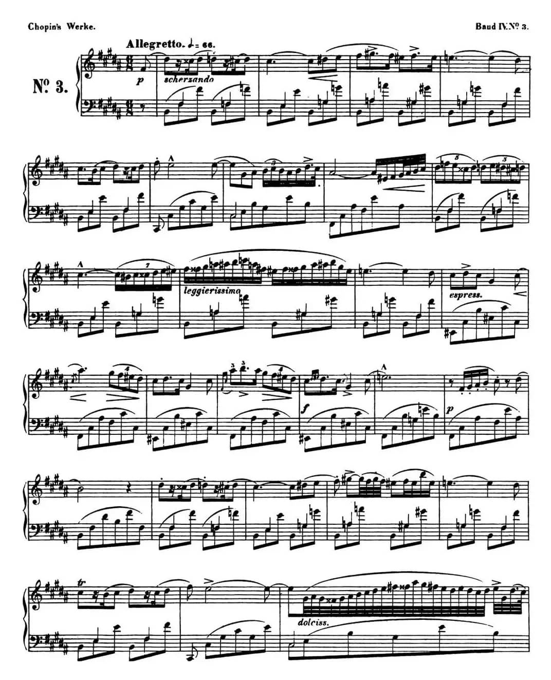 B大调夜曲Op.9（NO.3）