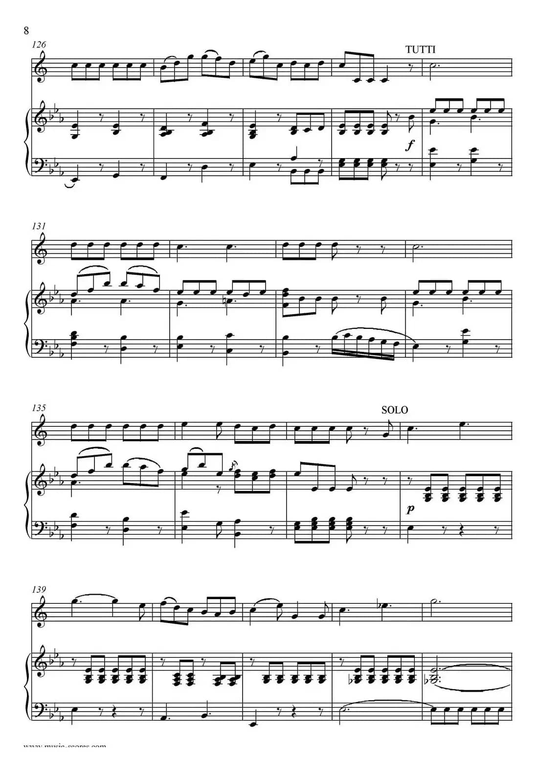 Mozart：Concerto KV495 No.4-3st Rondo 回旋曲（上低音萨克斯+钢琴伴奏）