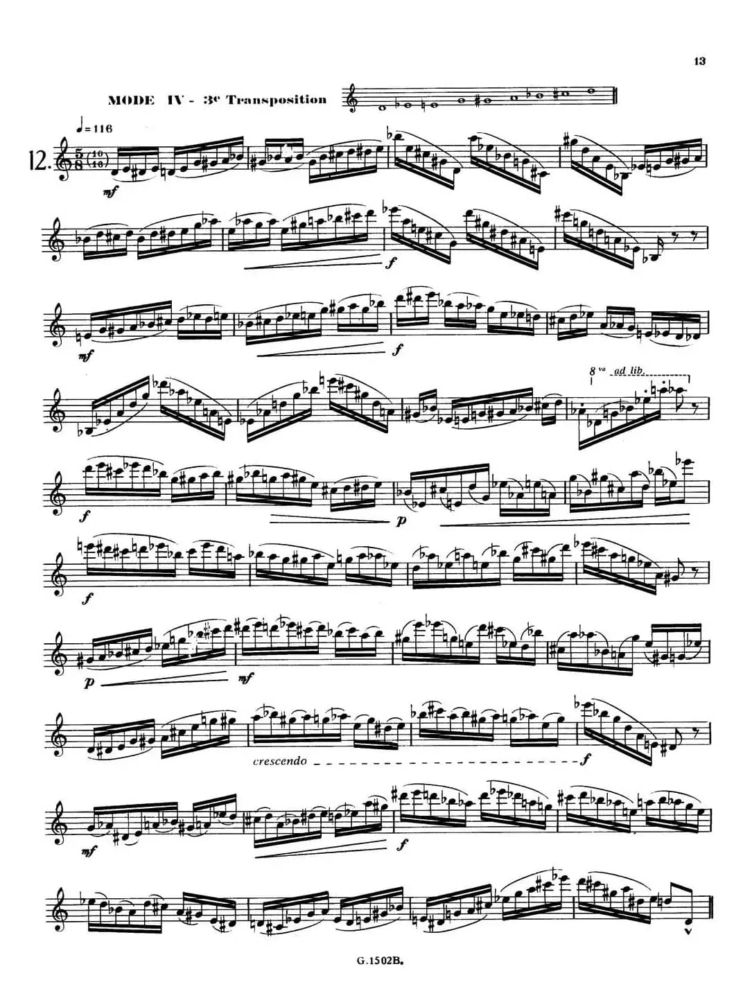 拉库尔萨克斯管练习曲28首（11—15）