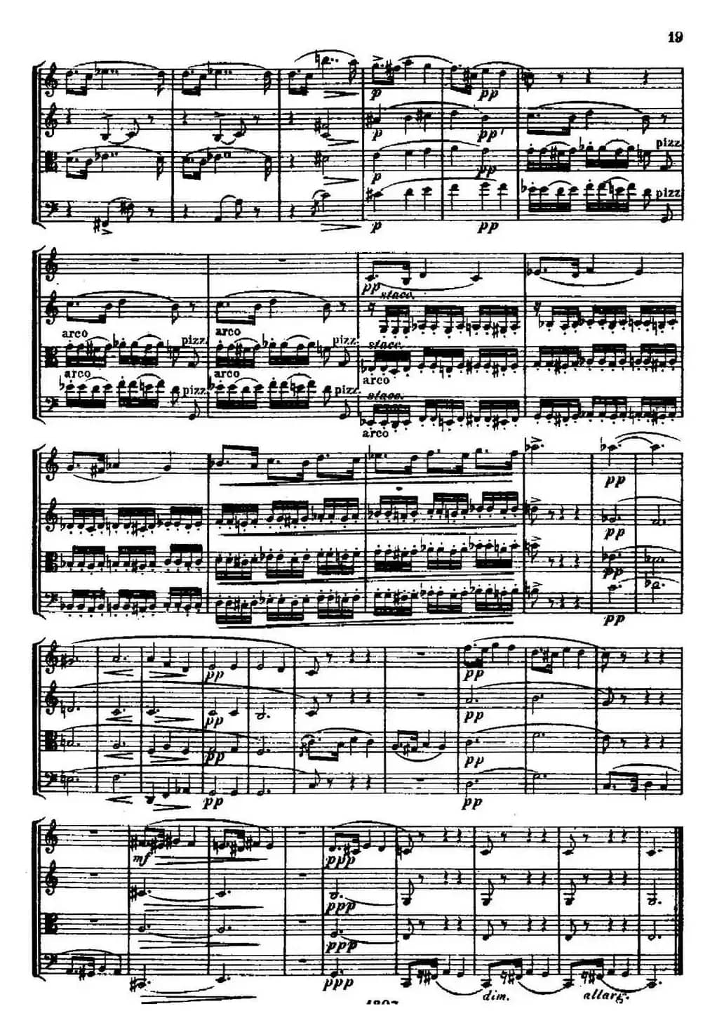 STREICHQUARTETT（E小调弦乐四重奏、II）