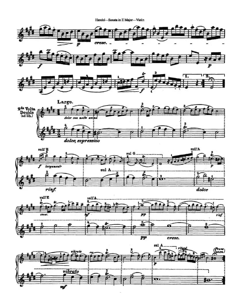 Sonata in E Major