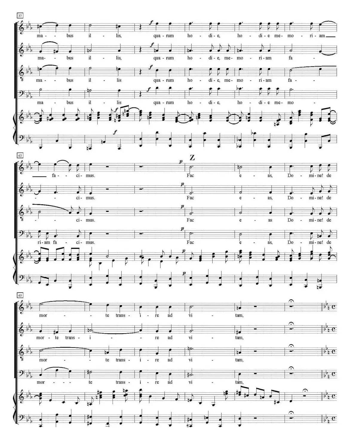 N°9 Hostias（萨克斯四重奏+钢琴伴奏）