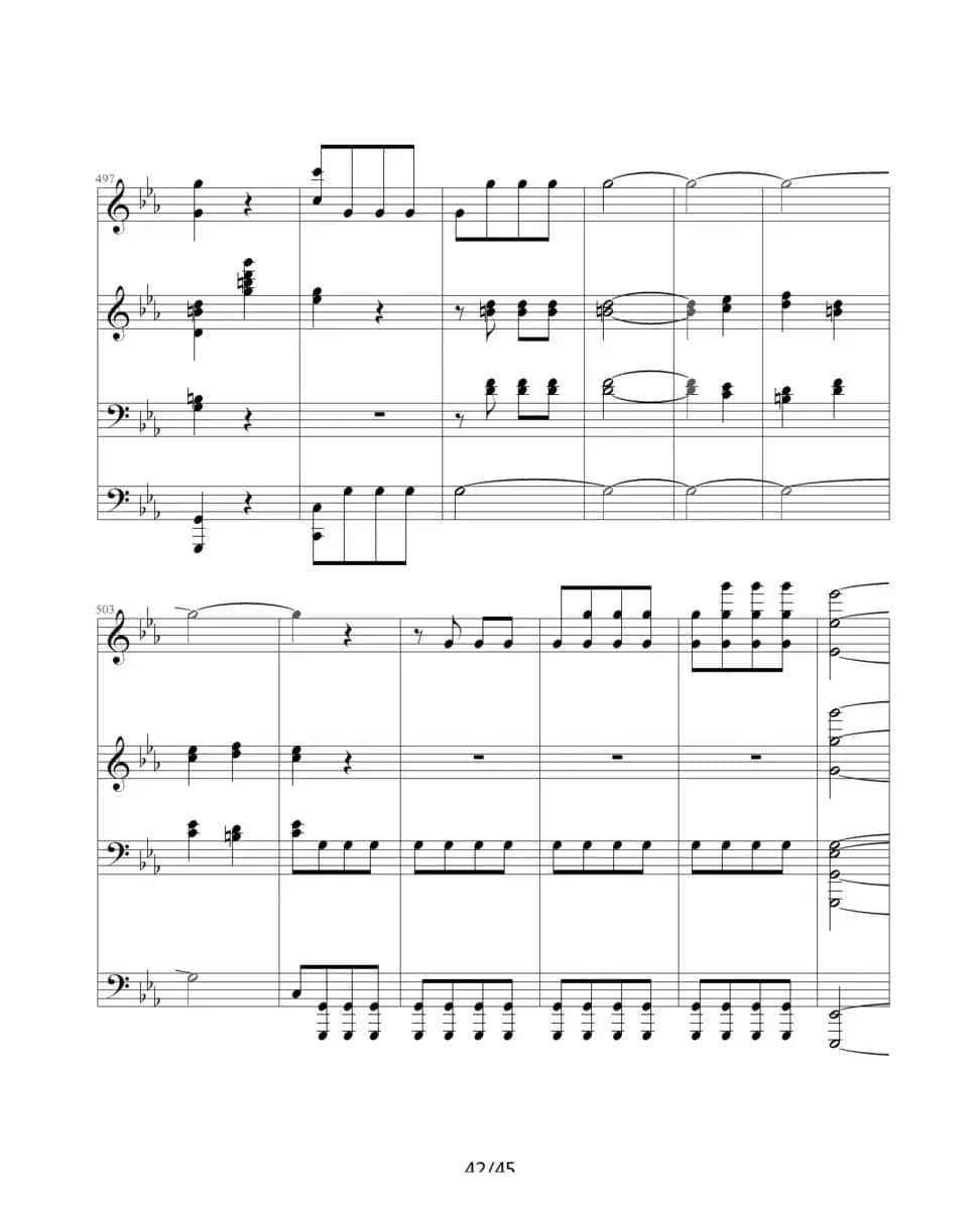 命运交响曲（四手联弹）