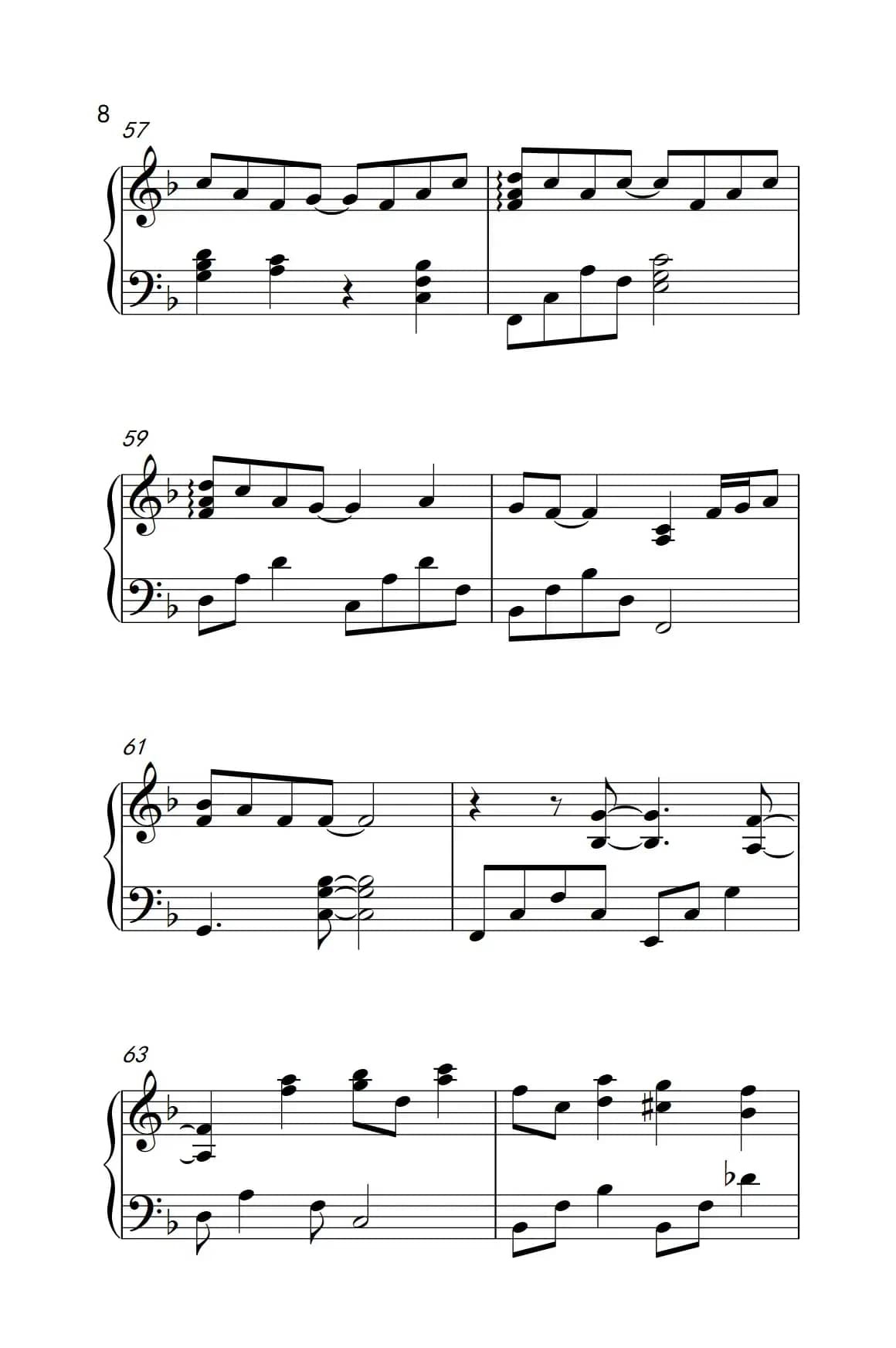 一首简单的歌（《弹吧音教》制谱版）