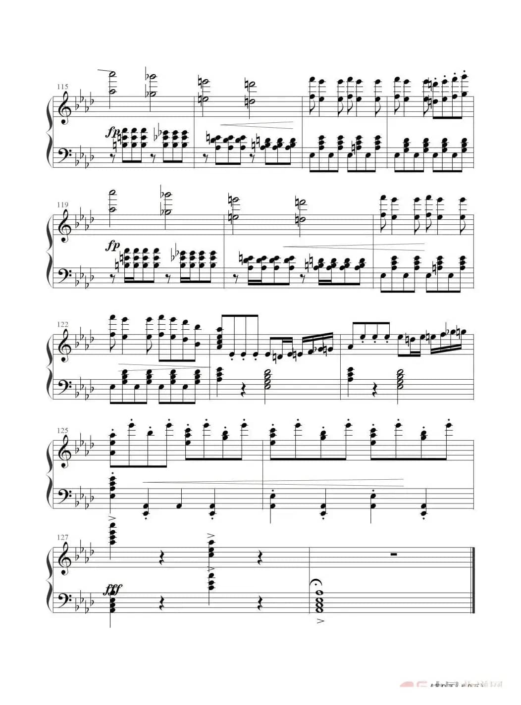 小马车夫（钢琴五线谱）