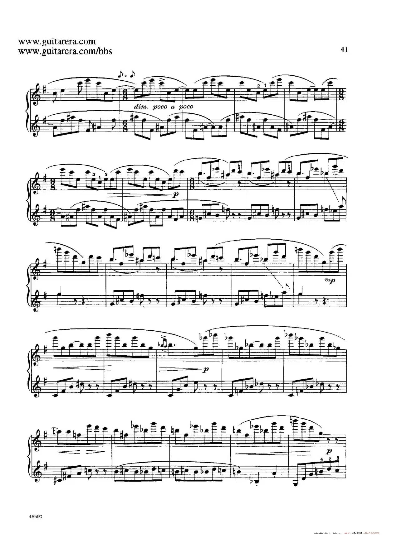 Piano Sonata Op.26（钢琴奏鸣曲·第二乐章）