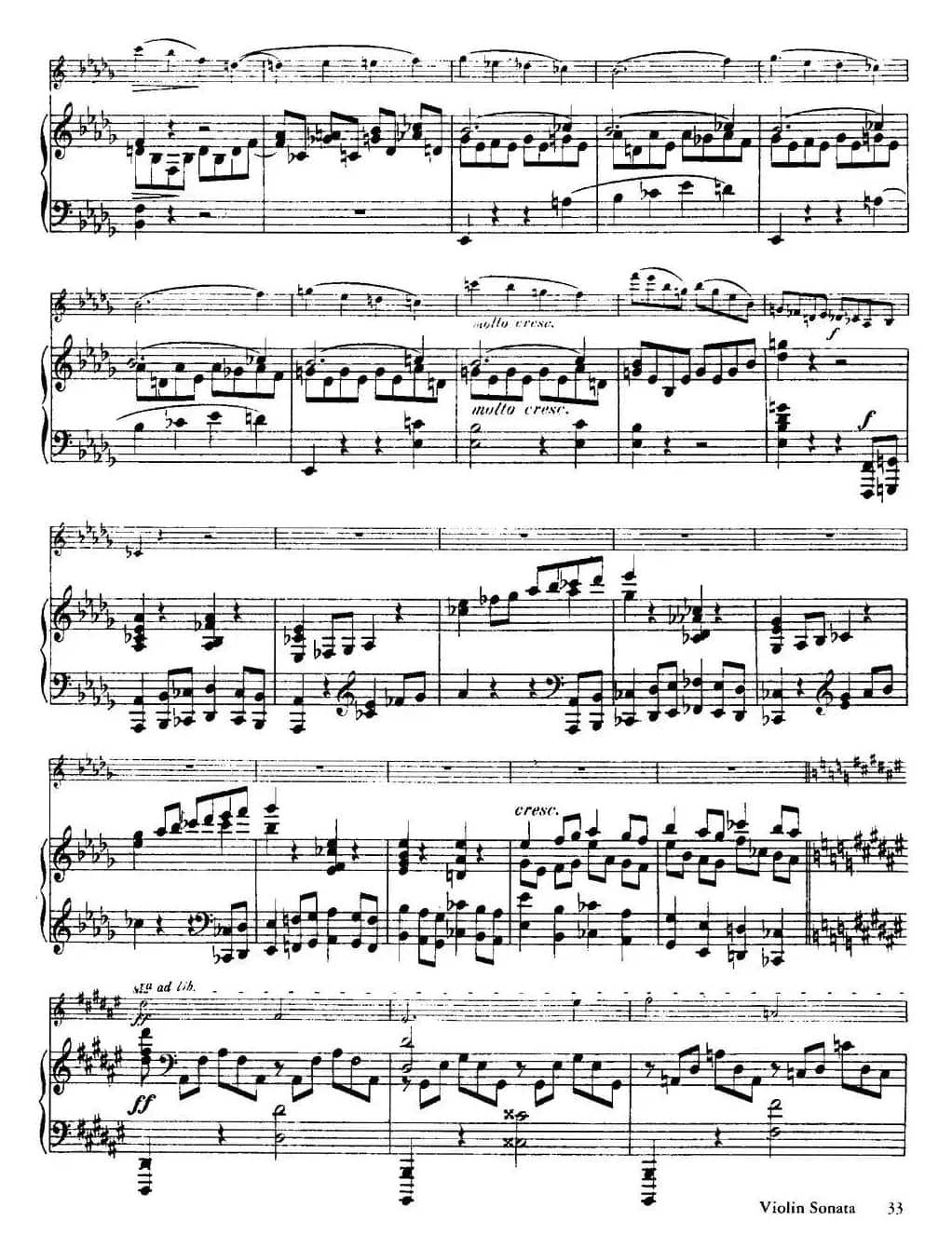 法朗克《A大调小提琴奏鸣曲》（IV）（小提琴+钢琴伴奏）