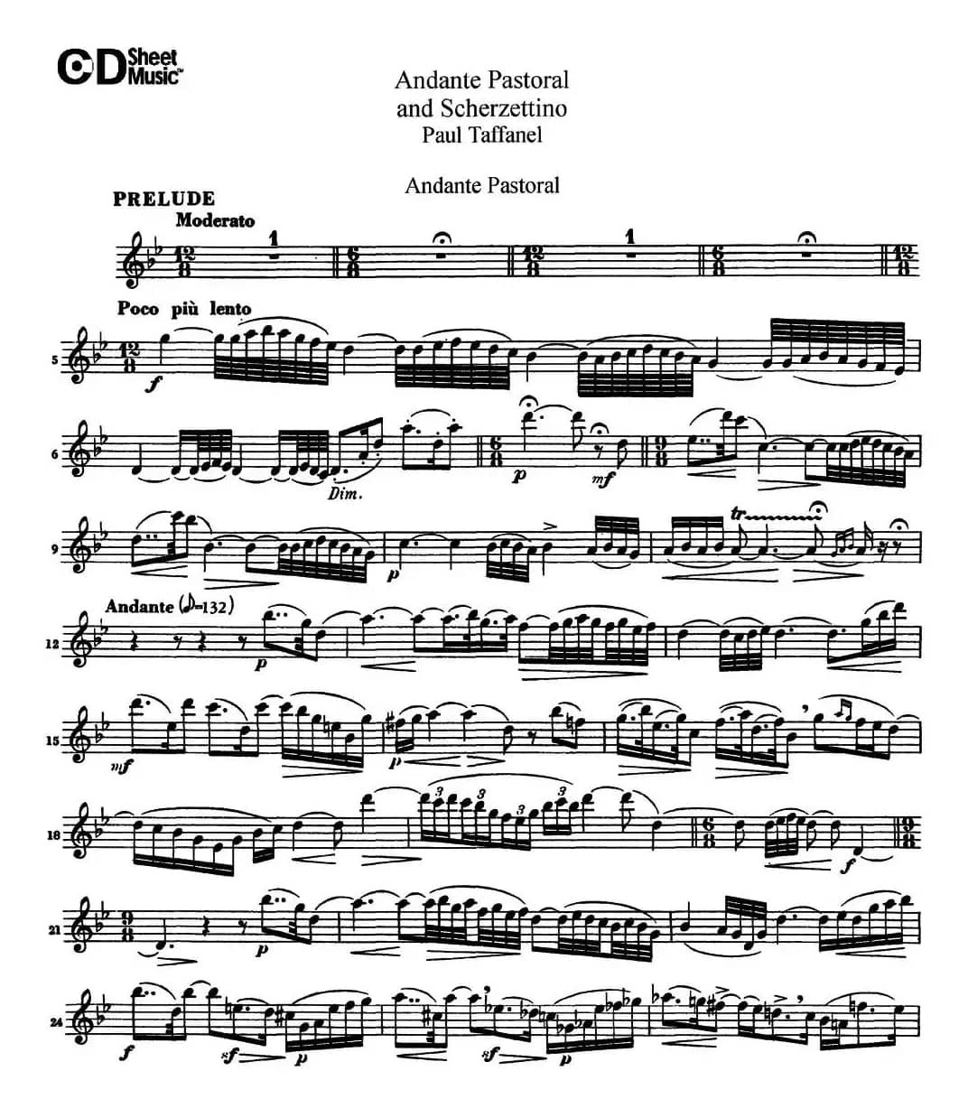 田园的行板和小谐谑曲