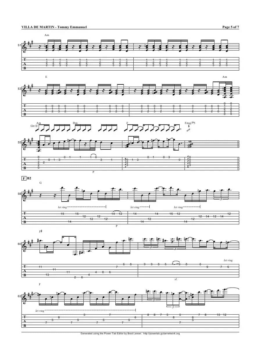 tommy emmanuel：villa de martin（指弹吉它）