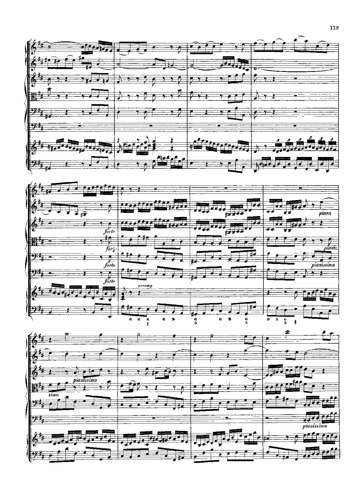 勃兰登堡第五协奏曲（弦乐合奏总谱）