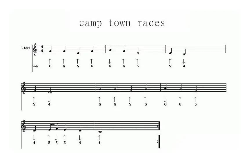 camp town races（布鲁斯）