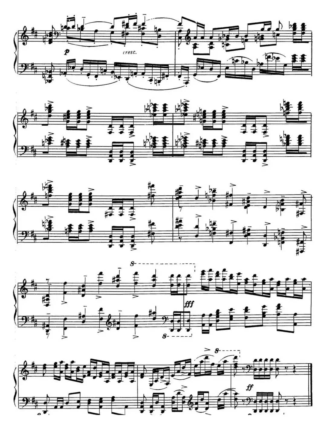 拉赫玛尼诺夫 音画练习曲17或18 Etudes tableaux Op.39 No.9