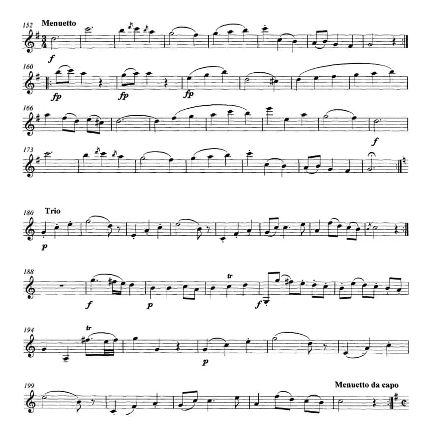 Mozart《String Quartet No.1 in G Major,K.80》（Violin Ⅰ分谱）