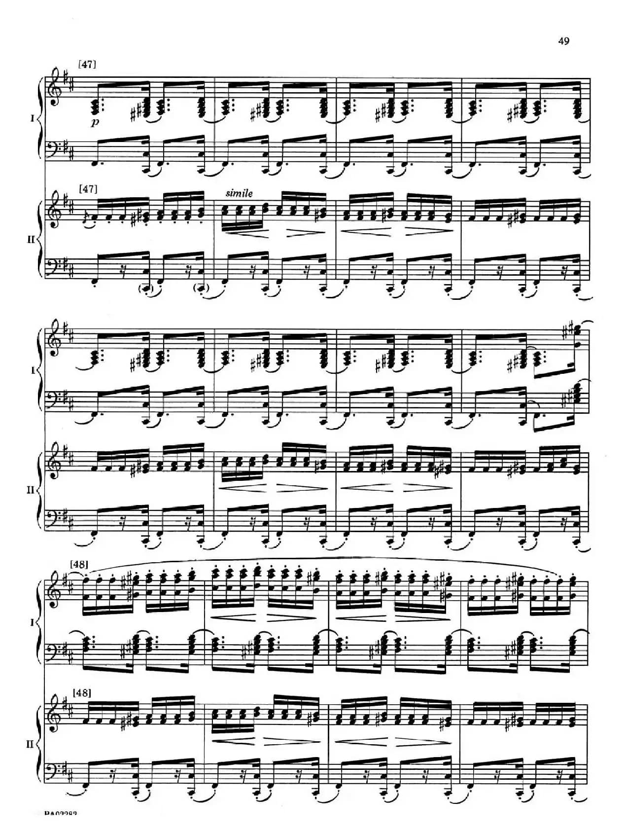 Nutcracker Op.71 芭蕾舞剧《胡桃夹子》（改编双钢琴版·第五部分）