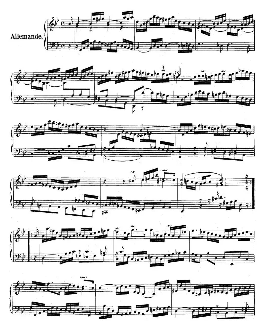 英国组曲No.3 巴赫 g小调 3rd Suite BWV 808