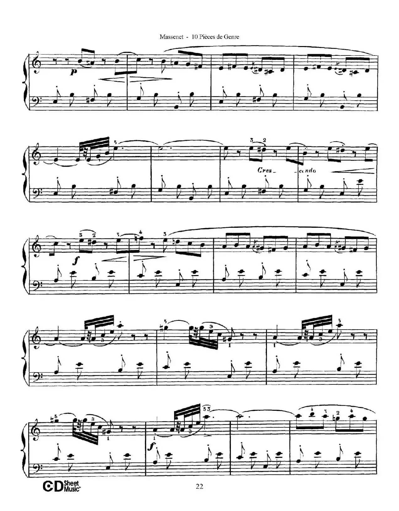 Dix Pièces de Genre Op.10（10首个性小品·Ⅵ）