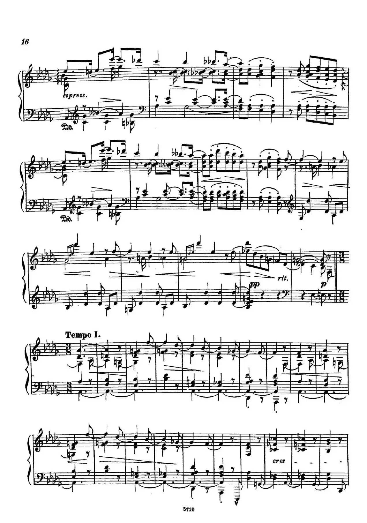 16 Preludes Op.9（16首前奏曲·14）