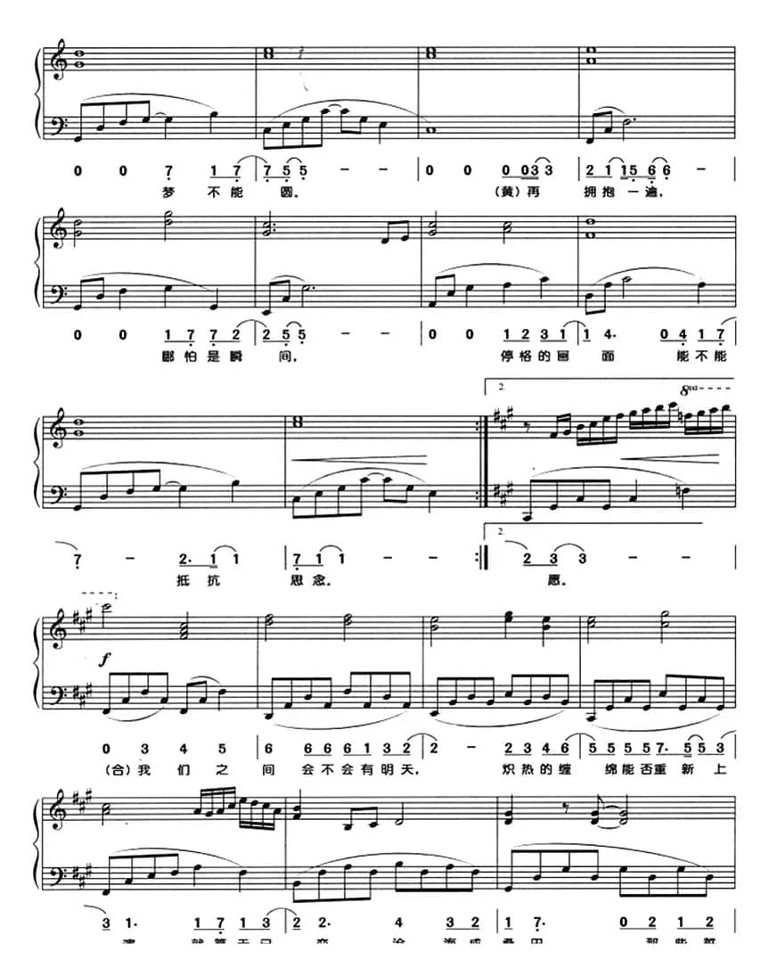 就算没有明天（钢琴弹唱）