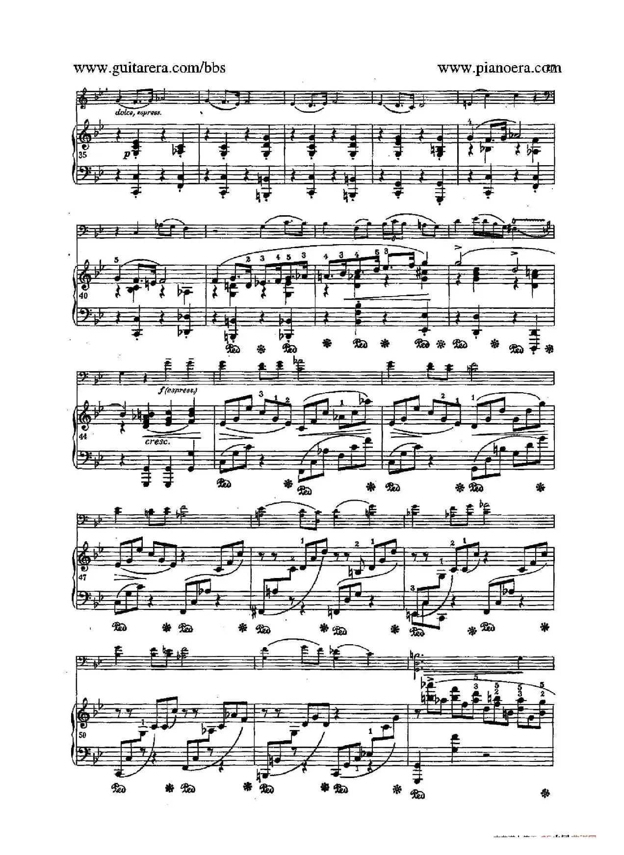 Sonata for Cello and Piano in g Minor Op.65（g小调大提琴奏鸣曲·大提琴+钢琴）