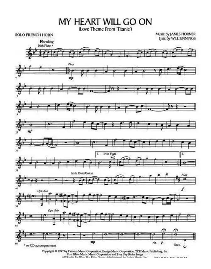 My Heart Will Go On（我心永恒）（圆号）